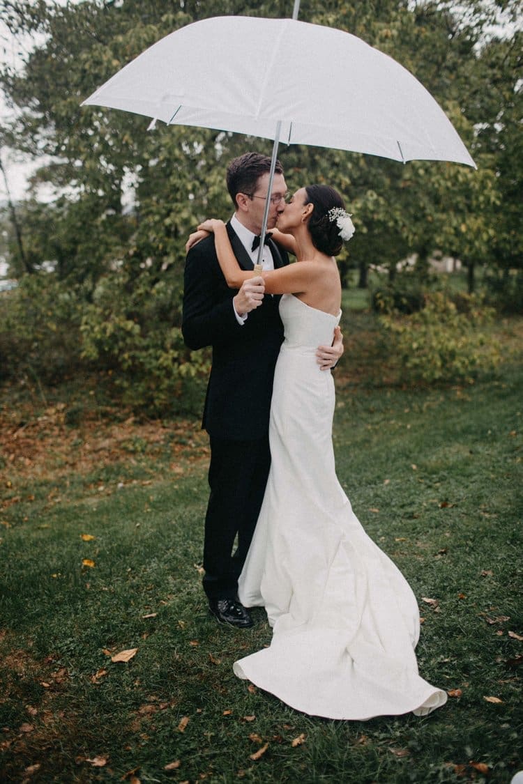 A Bit of Rain is Good Luck on This Wedding Day at Peace Valley Park