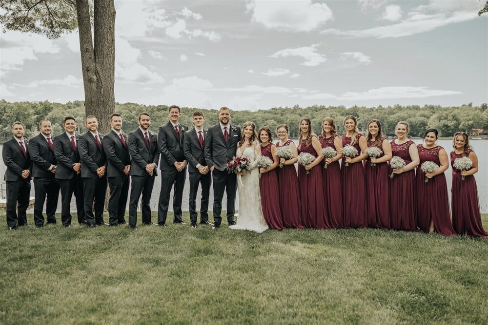 Picturesque Waterfront Vows For Emmalee and Tyler at Woodloch Pines Resort