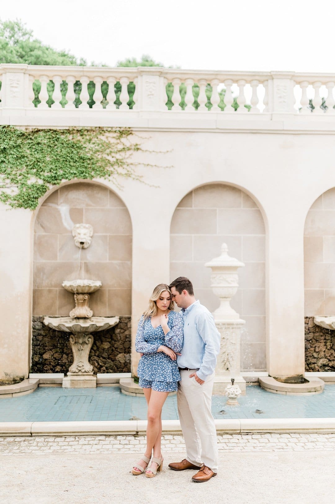 A Tuscan Inspired Engagement Session at Longwood Gardens in Chester County