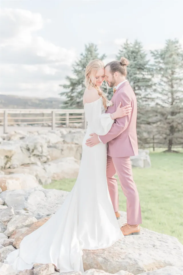 Light And Airy Mountain Elopement Inspiration At Pinerock Farm