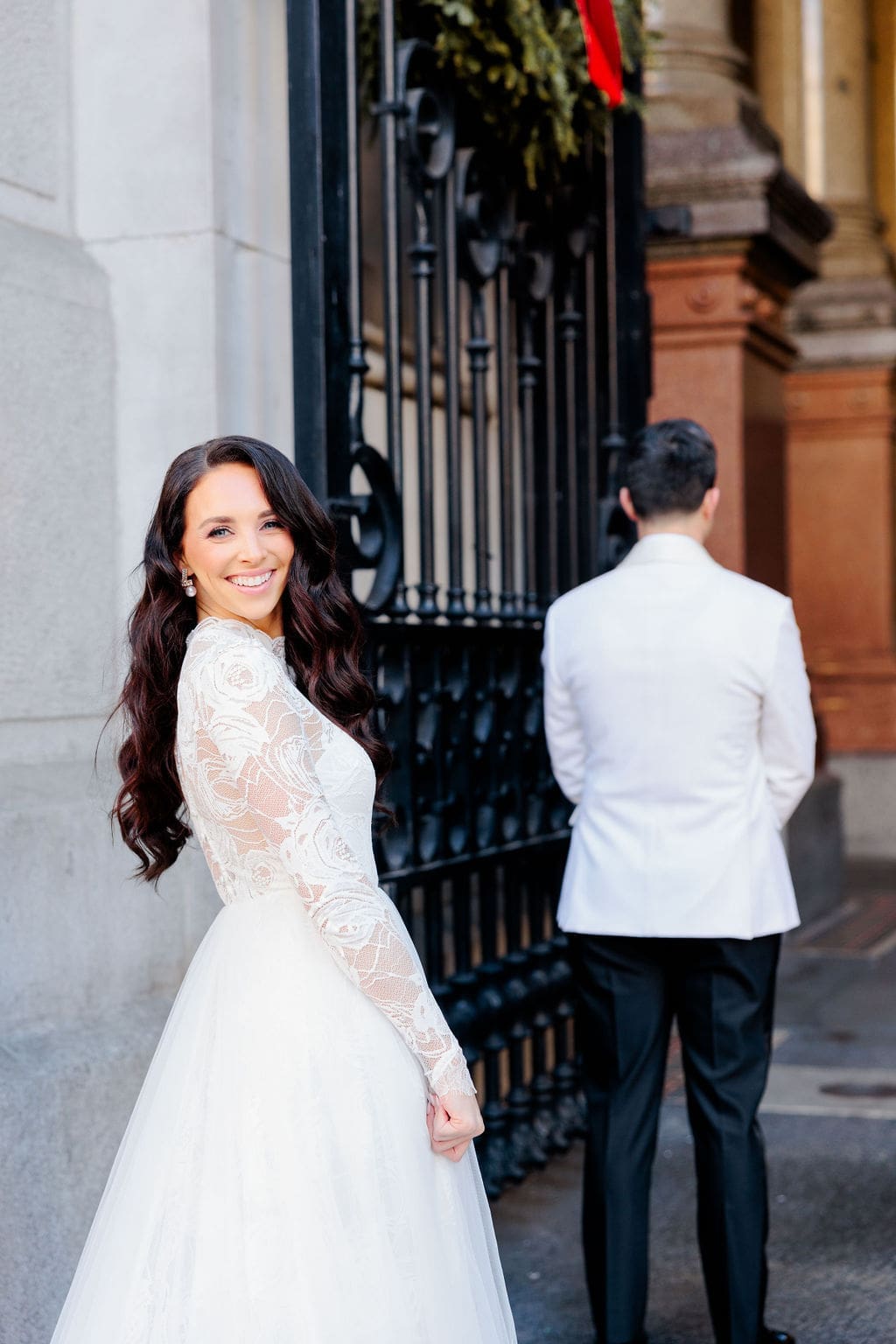 Jessica and Nick's Whimsical Winter Wedding in Center City