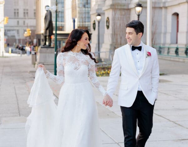 Jessica and Nick's Whimsical Winter Wedding in Center City