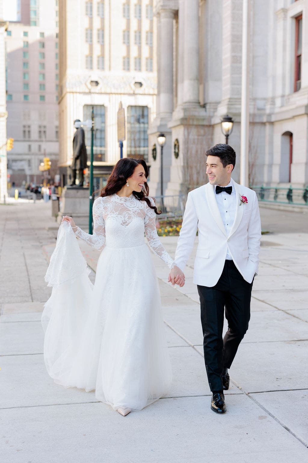 Jessica and Nick's Whimsical Winter Wedding in Center City