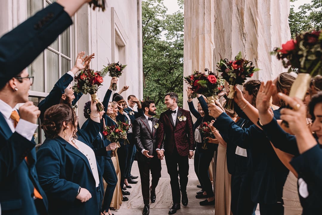 Zac and John's Alternative Luxe Wedding at Franklin's View