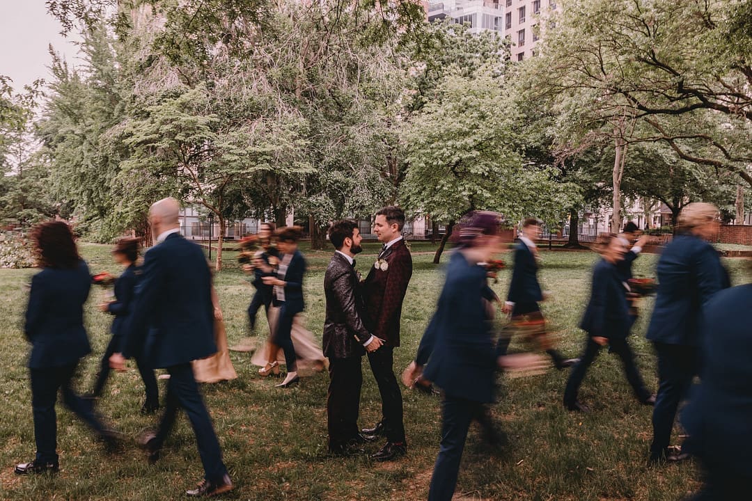 Zac and John's Alternative Luxe Wedding at Franklin's View